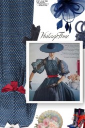 Navy and red - vintage time