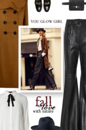 GUCCI Flared-leather pants 