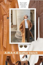 A.W.A.K.E leather trench - winter 20