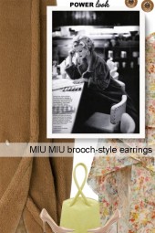 MIU MIU brooch-style earrings 