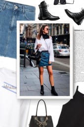 3X1 celine denim mini skirt 