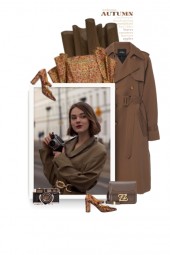 Marc Jacobs brown wool trenchcoat