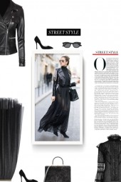 leather and tulle