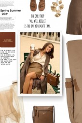 Two-tone trench coat 