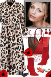 Leopard Print Shirt Dress