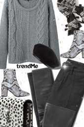 Pattern Mixing-Greys,White and Black
