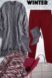 Cranberry and Grey