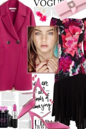 Hot Pink And Floral