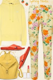 Bright Floral Pants