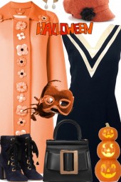 A Vintage Orange and Black Halloween