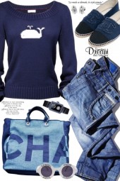 Navy Chanel Casual