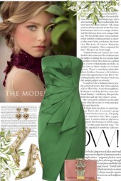 Green Strapless Dress