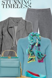 Teal and Grey