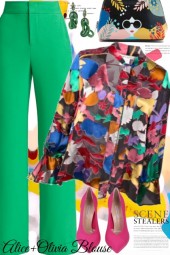 Alice   Olivia Blouse