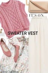 Pink Sweater vest