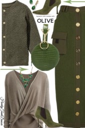 Olive Balmain Skirt