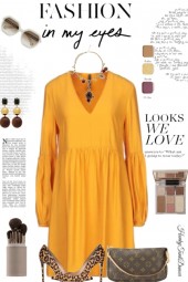 Fall Mustard Dress