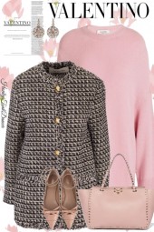 Valentino Pink Sweater Dress