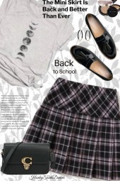 Plaid School Day&#039;s Skirt