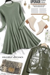 Green Sweater Dress