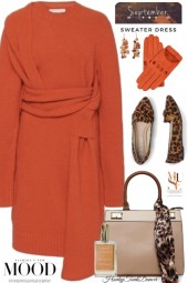 Wrap Sweater Dress