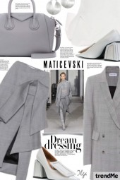Maticevski Grey Plaid Outfit