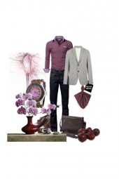 Dapper in plum