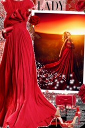 Lady in red!