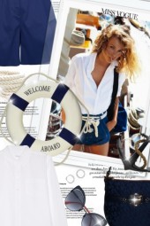 Miss Vogue: nautical style!