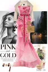 Pink and Gold Black Tie