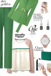 Green and blush