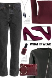 Burgundy &amp; Black!