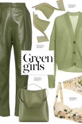 Green Leather Pants!