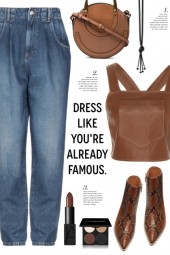 Brown Leather Top!