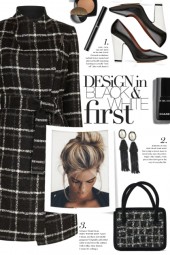 Black Plaid Coat!