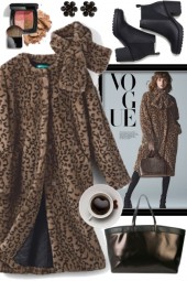 Leopard Faux Fur Coat!