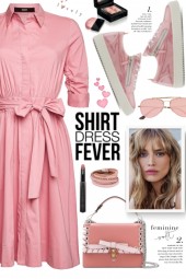 Pink Shirt Dress!