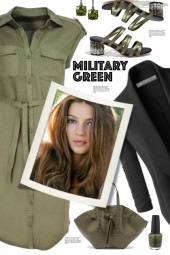 Military Green Shirtdress! 