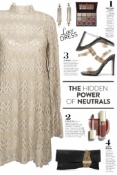 Taupe Lace Dress!