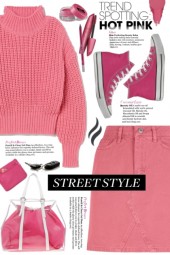 Pink Denim Skirt!