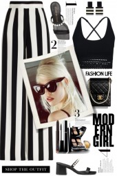 Modern Girl In Black &amp; White!