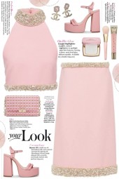 Miu Miu Pink Skirt Set!