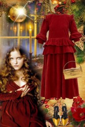 Red christmas dress