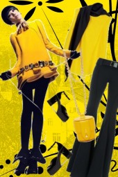 Black and yellow 