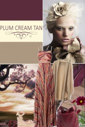 Plum - Cream - Tan