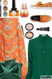 Green-Orange Summer Combination