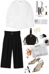 Black &amp; White Office Outfit