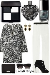 Fall Black and White Work Casual