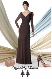 Brown Gown Style