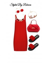 Casual Red Dress For Your Valentine